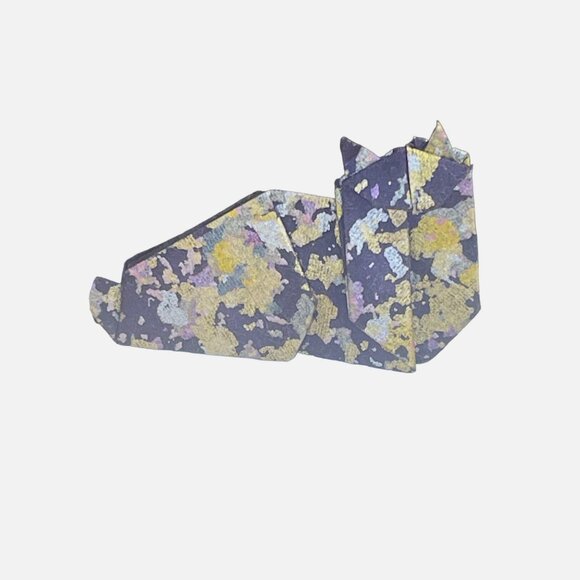 Handcrafted Origami Cat Pin By The Paper Crane - Picture 4 of 7